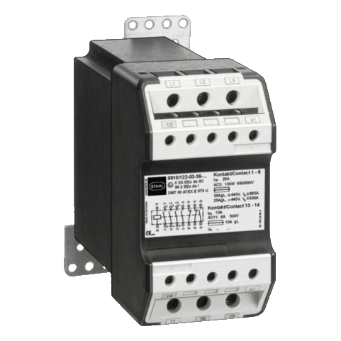 Contactor 4 kW / 400 V with 3 Main Contacts and max. 4 Auxiliary Contacts Series 8510/122